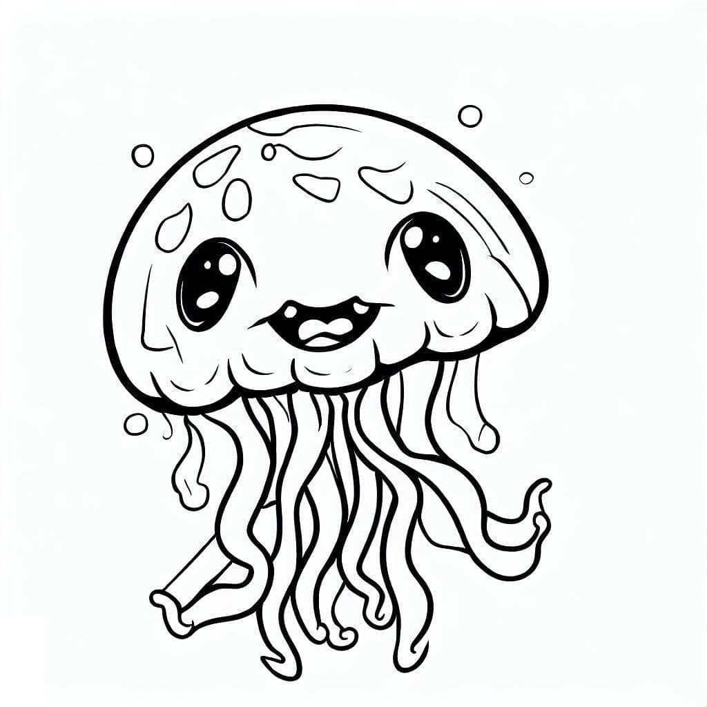 Dibujo gratuito Medusa #208792 de la coleccion Animales para imprimir