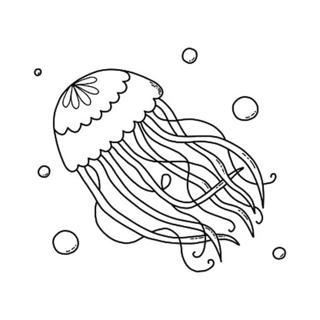 Dibujo gratuito Medusa #208804 de la coleccion Animales para imprimir