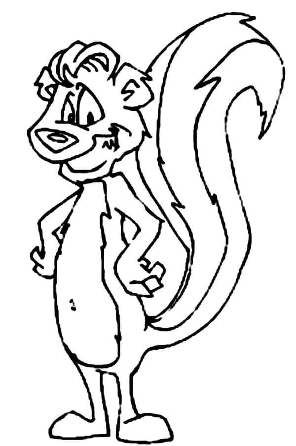 Dibujo gratuito Mofeta #205294 de la coleccion Animales para imprimir