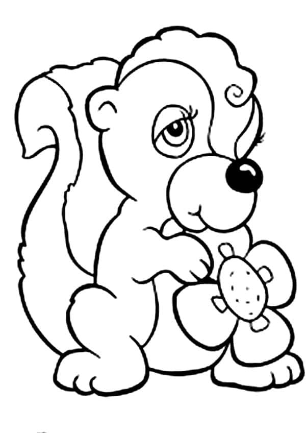 Dibujo gratuito Mofeta #205296 de la coleccion Animales para imprimir