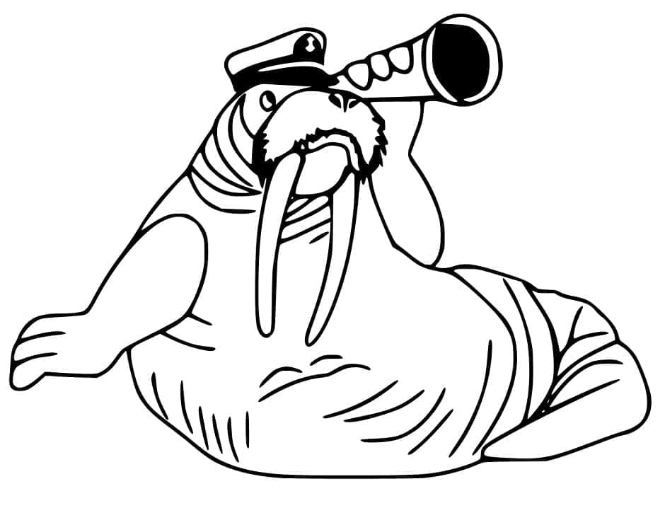 Dibujo gratuito Morsa #208653 de la coleccion Animales para imprimir