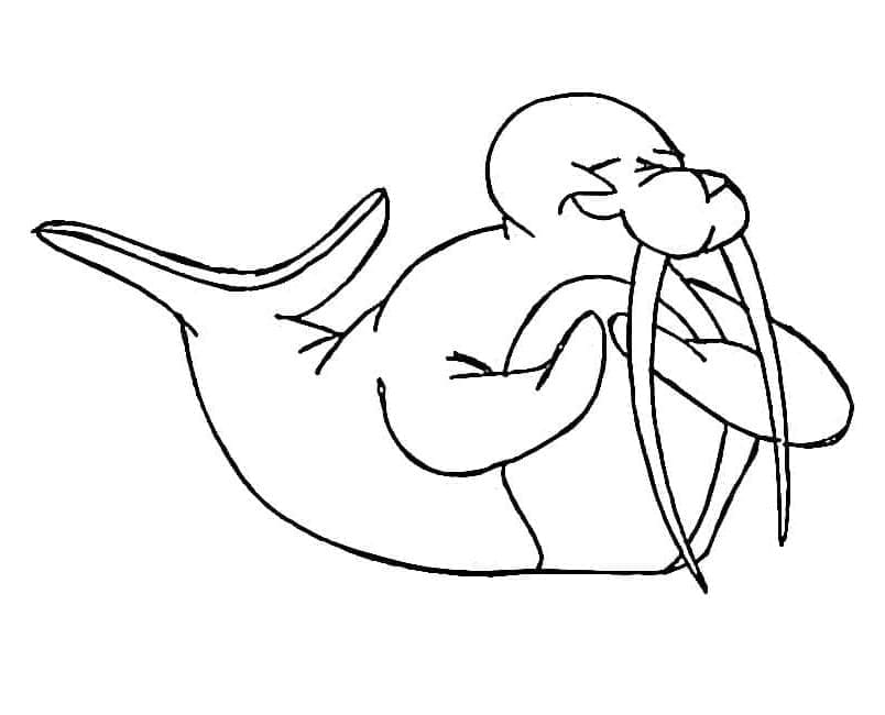 Dibujo gratuito Morsa #208666 de la coleccion Animales para imprimir