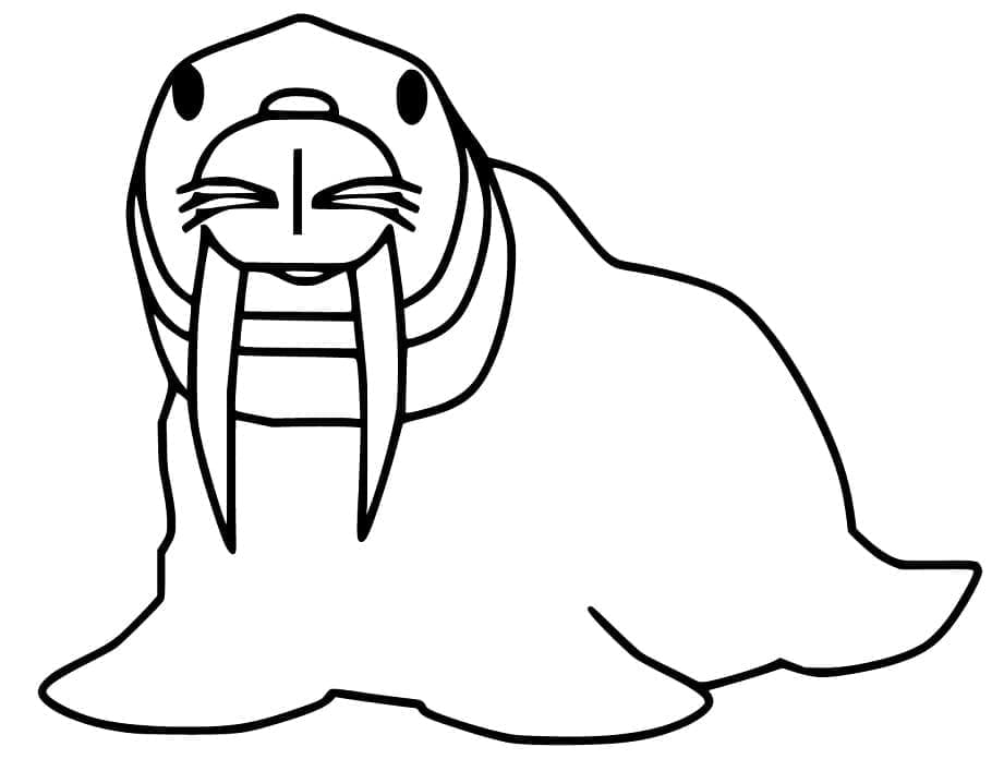 Dibujo gratuito Morsa #208711 de la coleccion Animales para imprimir
