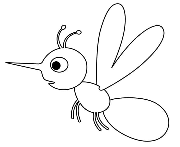 Dibujo para colorear: Mosquito (Animales) #207175 - Dibujos para Colorear e Imprimir Gratis