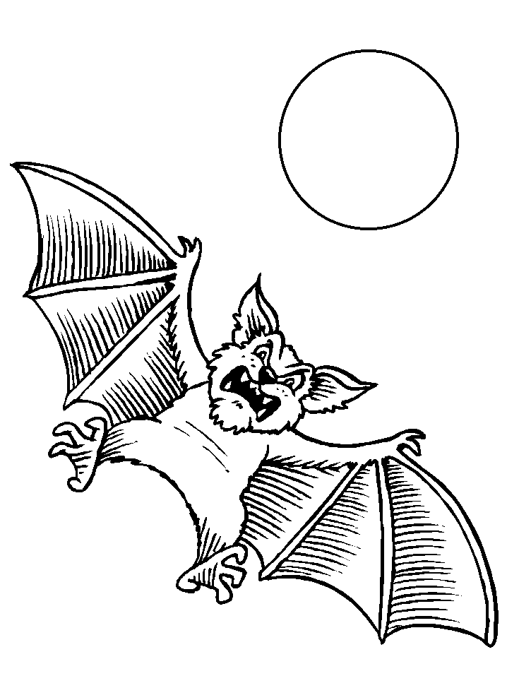 Dibujo para colorear: Muerciélago (Animales) #1995 - Dibujos para Colorear e Imprimir Gratis