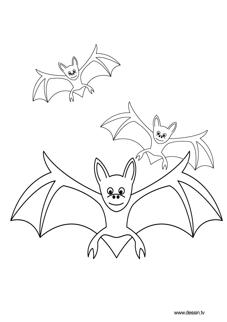 Dibujo para colorear: Muerciélago (Animales) #2062 - Dibujos para Colorear e Imprimir Gratis