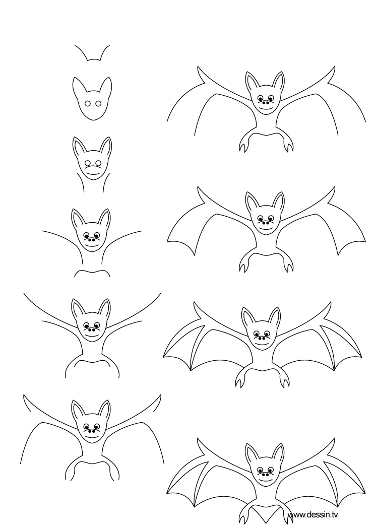 Dibujo para colorear: Muerciélago (Animales) #2098 - Dibujos para Colorear e Imprimir Gratis