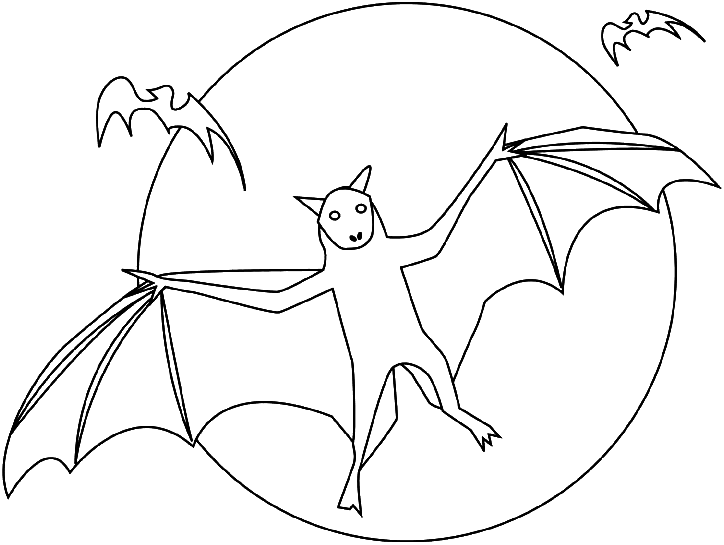 Dibujo gratuito Murciélago #2063 de la coleccion Animales para imprimir