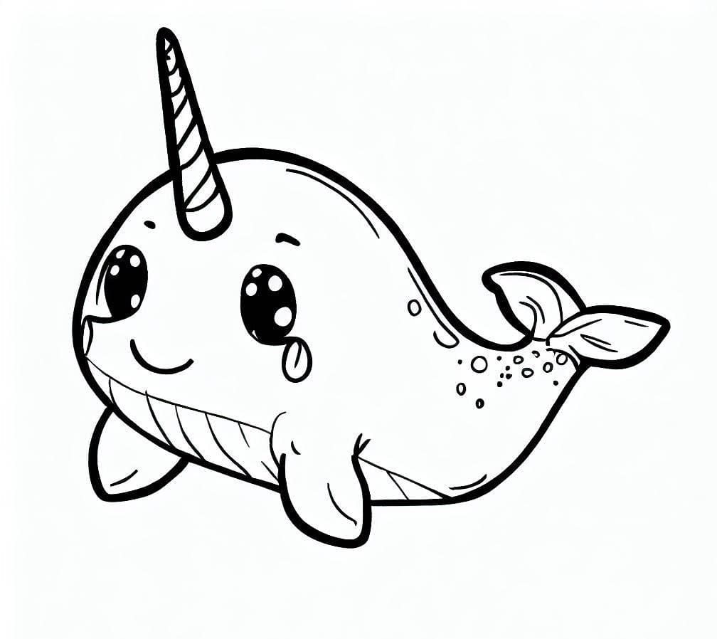 Dibujo gratuito Narval #186672 de la coleccion Animales para imprimir