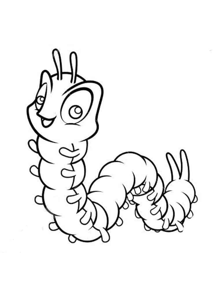 Dibujo gratuito Oruga #210398 de la coleccion Animales para imprimir