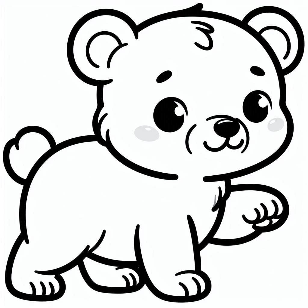 Dibujo para colorear: Osito (Animales) #214467 - Dibujos para Colorear e Imprimir Gratis