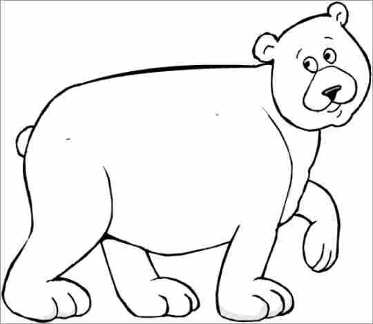 Dibujo para colorear: Oso (Animales) #12279 - Dibujos para Colorear e Imprimir Gratis