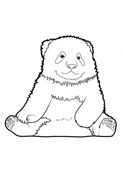 Dibujo para colorear: Panda (Animales) #12483 - Dibujos para Colorear e Imprimir Gratis