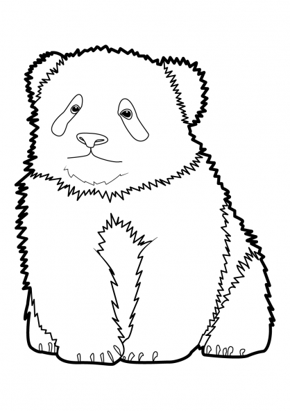 Dibujo para colorear: Panda (Animales) #12518 - Dibujos para Colorear e Imprimir Gratis