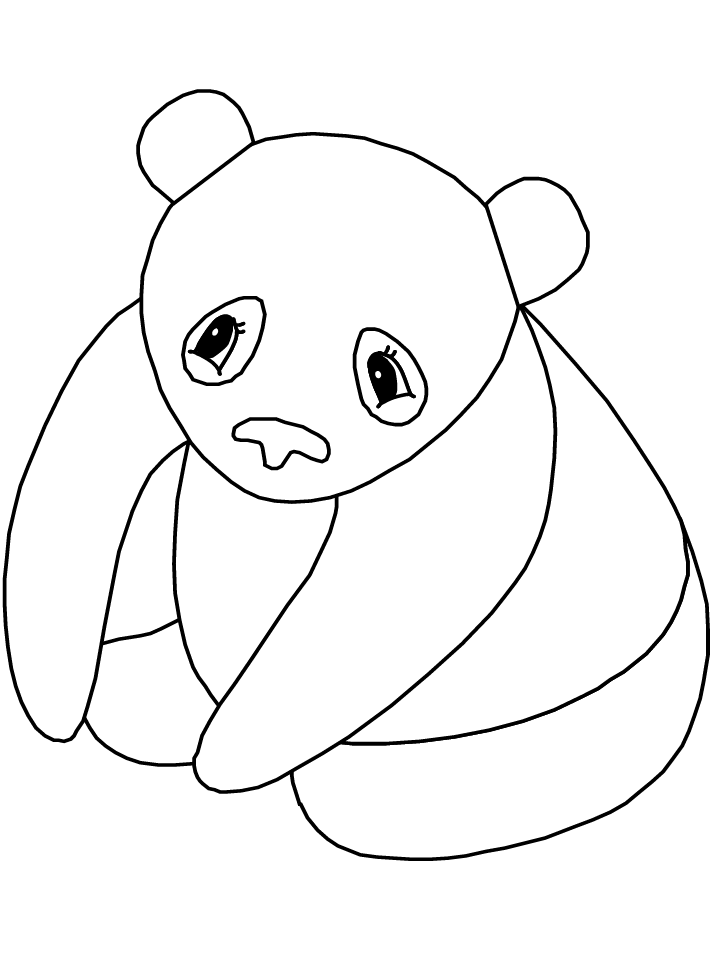 Dibujo para colorear: Panda (Animales) #12537 - Dibujos para Colorear e Imprimir Gratis