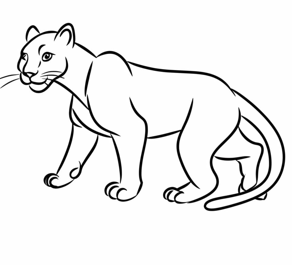 Dibujo gratuito Pantera #214445 de la coleccion Animales para imprimir