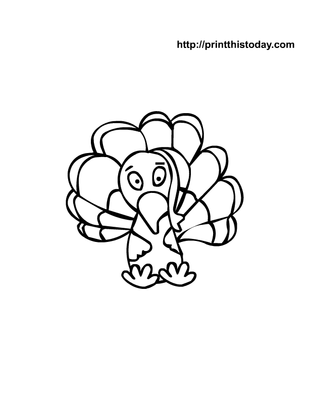 Dibujo para colorear: Pavo (Animales) #5456 - Dibujos para Colorear e Imprimir Gratis