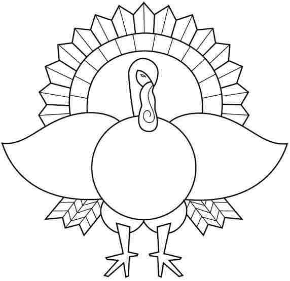 Dibujo para colorear: Pavo (Animales) #5481 - Dibujos para Colorear e Imprimir Gratis