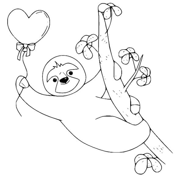 Dibujo gratuito Perezoso #210431 de la coleccion Animales para imprimir