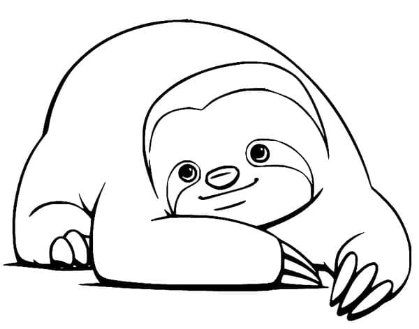 Dibujo gratuito Perezoso #210437 de la coleccion Animales para imprimir