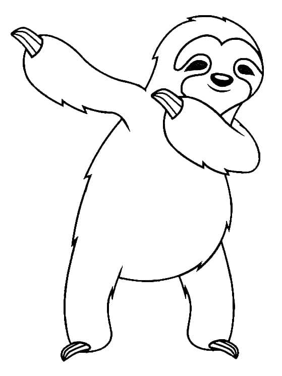 Dibujo gratuito Perezoso #210440 de la coleccion Animales para imprimir