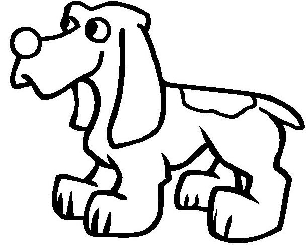 Dibujo para colorear: Perro (Animales) #3100 - Dibujos para Colorear e Imprimir Gratis