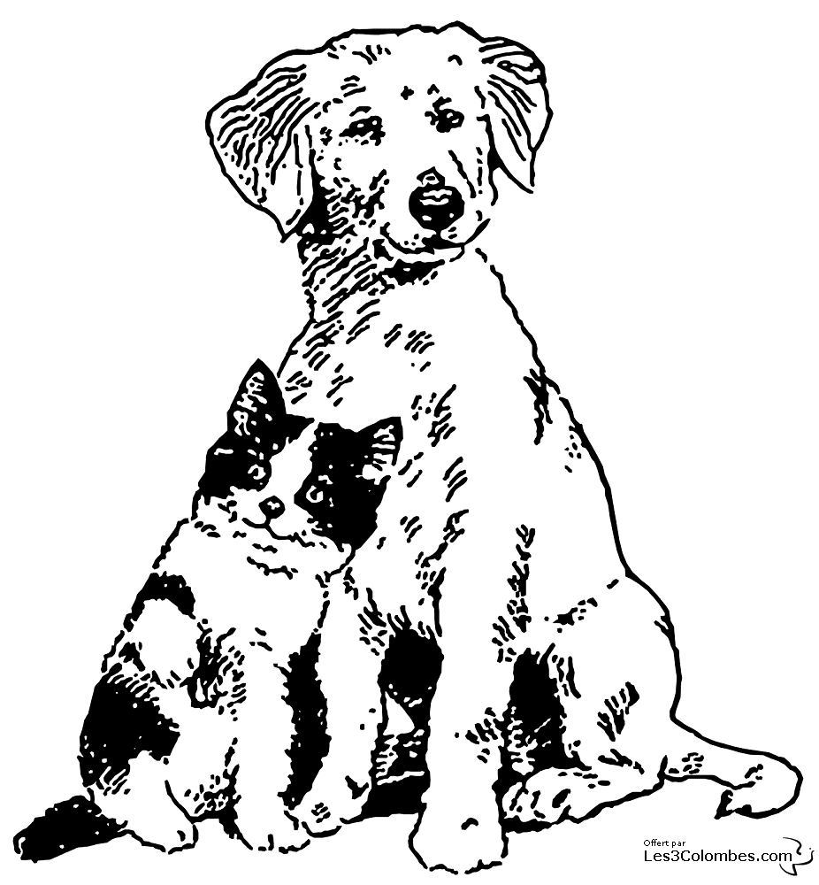 Dibujo para colorear: Perro (Animales) #3128 - Dibujos para Colorear e Imprimir Gratis