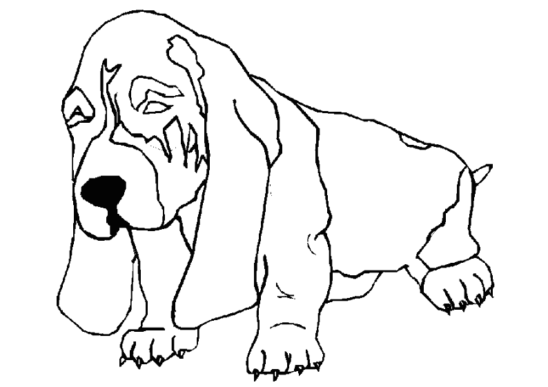 Dibujo para colorear: Perro (Animales) #3195 - Dibujos para Colorear e Imprimir Gratis