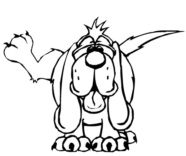 Dibujo para colorear: Perro (Animales) #3204 - Dibujos para Colorear e Imprimir Gratis