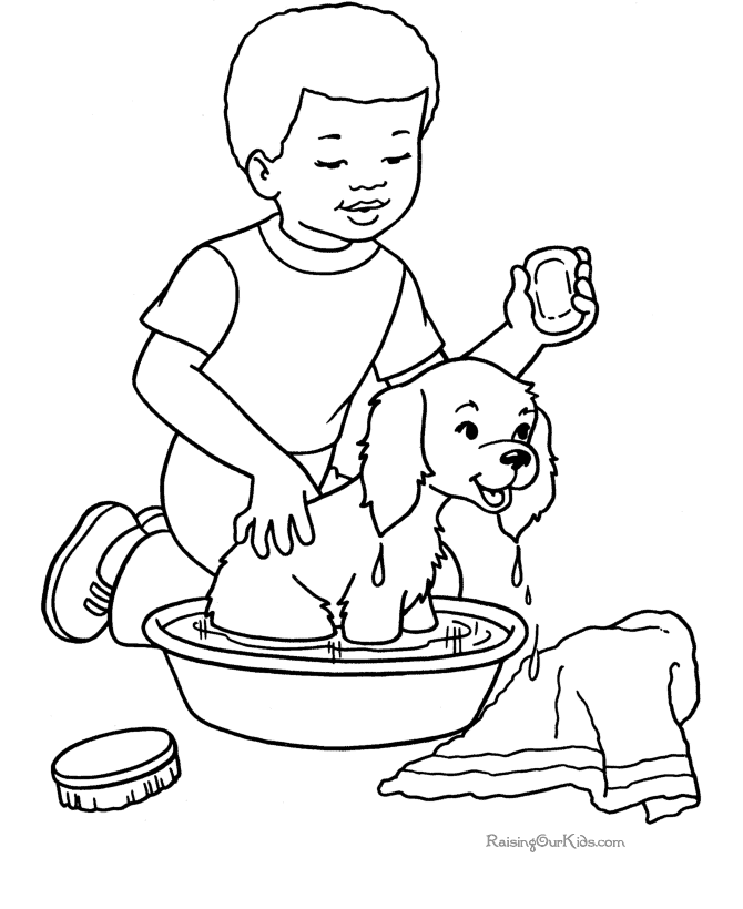 Dibujo para colorear: Perro (Animales) #3205 - Dibujos para Colorear e Imprimir Gratis