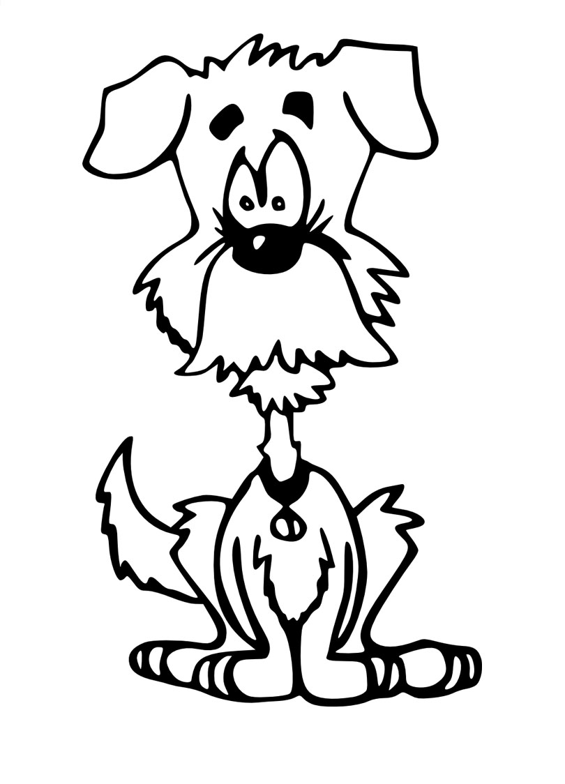 Dibujo para colorear: Perro (Animales) #48 - Dibujos para Colorear e Imprimir Gratis