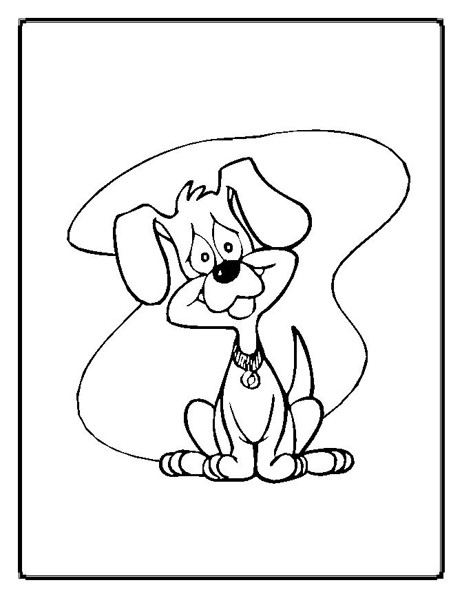 Dibujo para colorear: Perro (Animales) #63 - Dibujos para Colorear e Imprimir Gratis