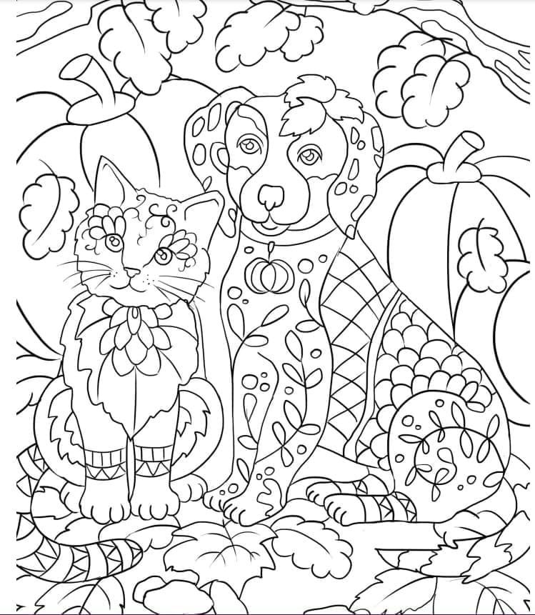 Dibujo gratuito Perro y Gato #211021 de la coleccion Animales para imprimir