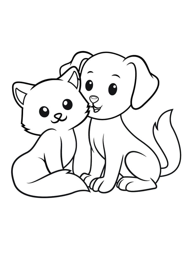 Dibujo gratuito Perro y Gato #211024 de la coleccion Animales para imprimir Dibujo gratuito Perro y Gato #211024 de la coleccion Animales para imprimir