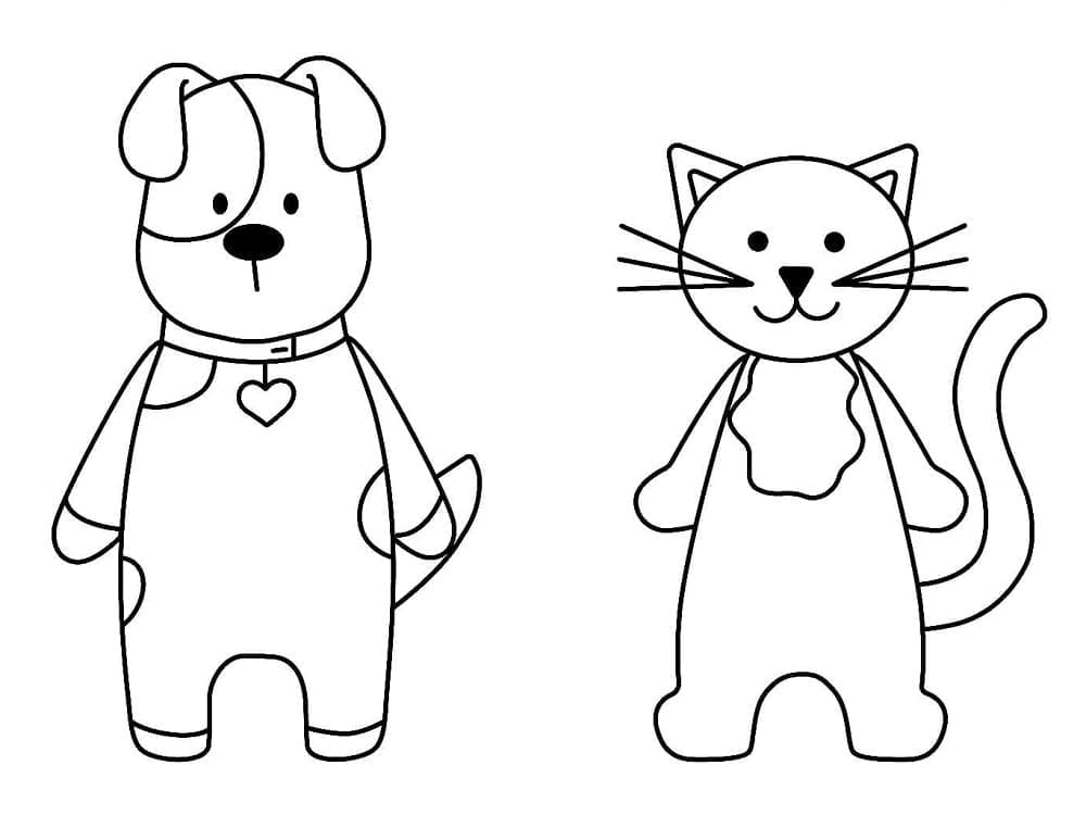 Dibujo gratuito Perro y Gato #211044 de la coleccion Animales para imprimir Dibujo gratuito Perro y Gato #211044 de la coleccion Animales para imprimir