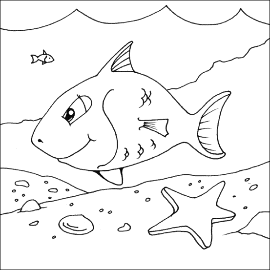 Dibujo para colorear: Pescado (Animales) #17062 - Dibujos para Colorear e Imprimir Gratis