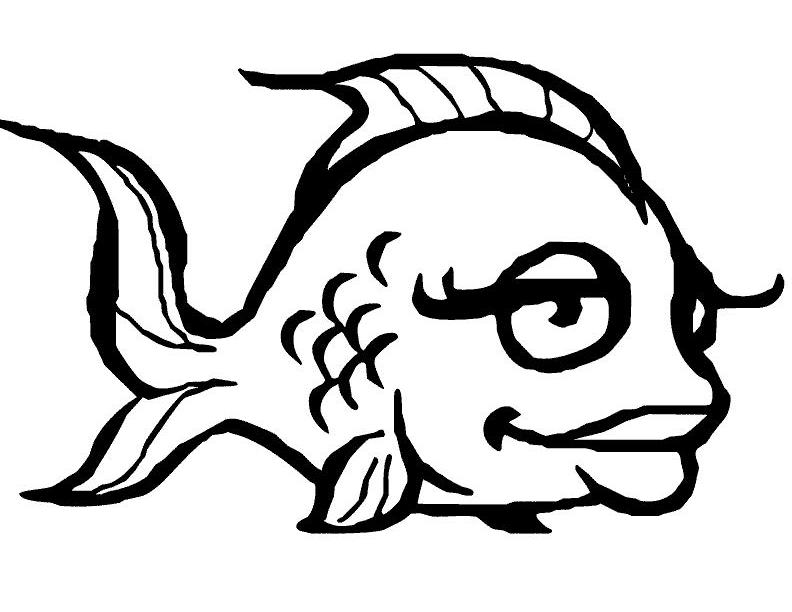 Dibujo para colorear: Pescado (Animales) #17066 - Dibujos para Colorear e Imprimir Gratis