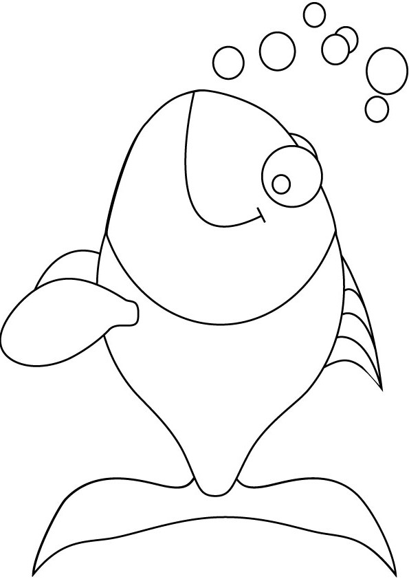 Dibujo para colorear: Pescado (Animales) #17075 - Dibujos para Colorear e Imprimir Gratis