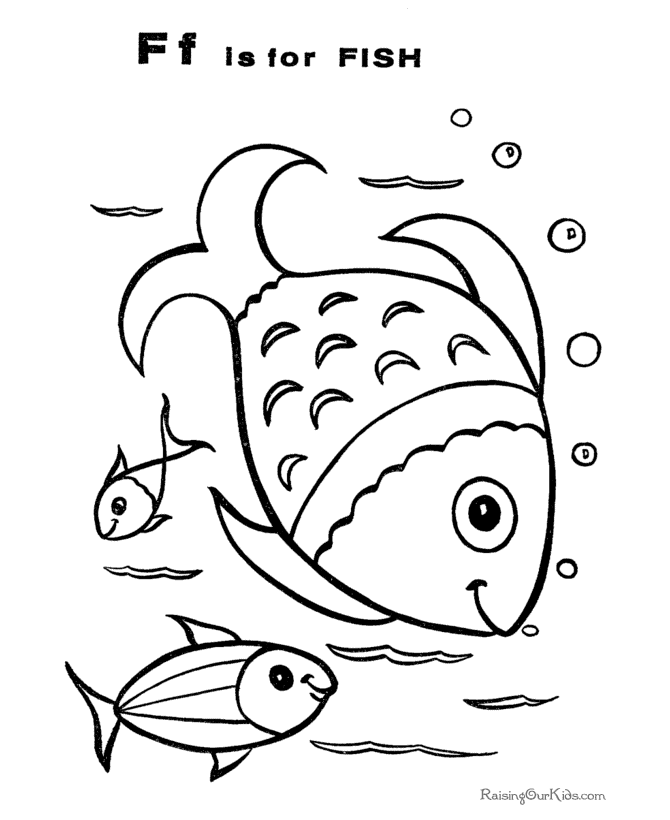 Dibujo para colorear: Pescado (Animales) #17101 - Dibujos para Colorear e Imprimir Gratis