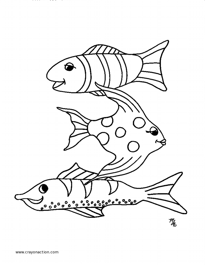Dibujo para colorear: Pescado (Animales) #17111 - Dibujos para Colorear e Imprimir Gratis