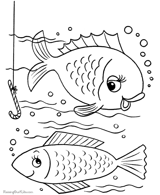 Dibujo para colorear: Pescado (Animales) #17167 - Dibujos para Colorear e Imprimir Gratis