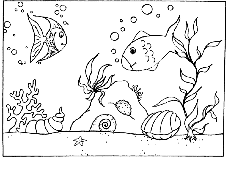 Dibujo para colorear: Pescado (Animales) #17176 - Dibujos para Colorear e Imprimir Gratis