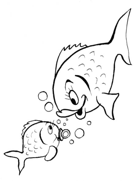 Dibujo para colorear: Pescado (Animales) #17187 - Dibujos para Colorear e Imprimir Gratis