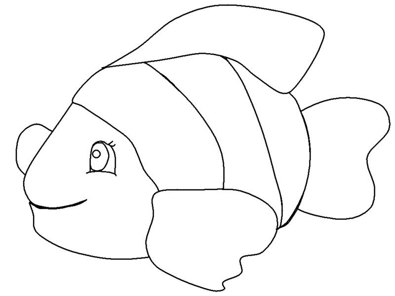 Dibujo para colorear: Pescado (Animales) #17189 - Dibujos para Colorear e Imprimir Gratis
