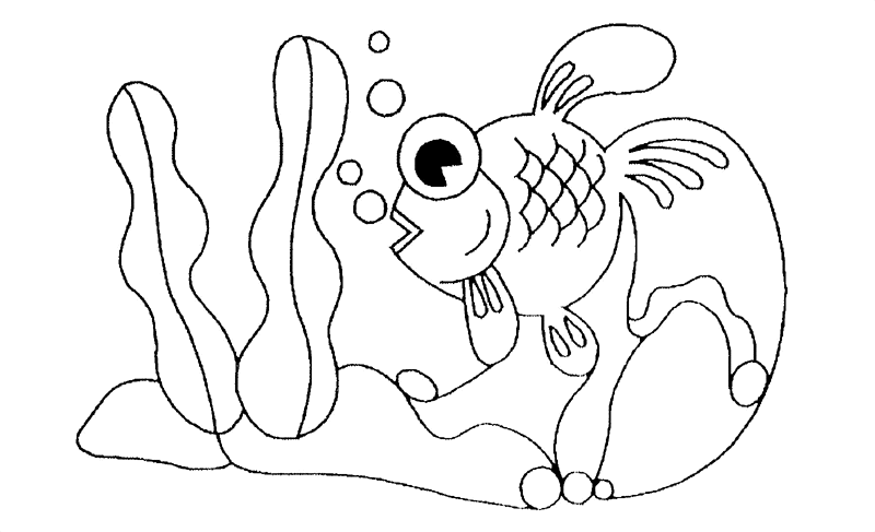 Dibujo para colorear: Pescado (Animales) #17207 - Dibujos para Colorear e Imprimir Gratis