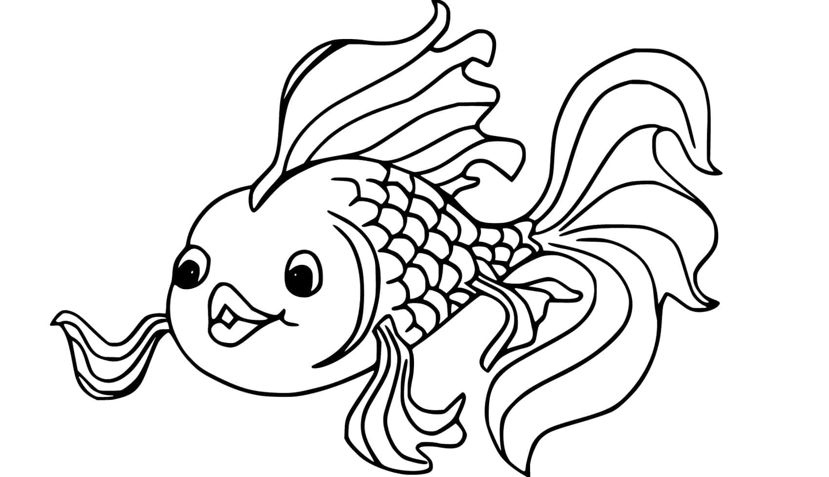 Dibujo gratuito Pez Dorado #208316 de la coleccion Animales para imprimir