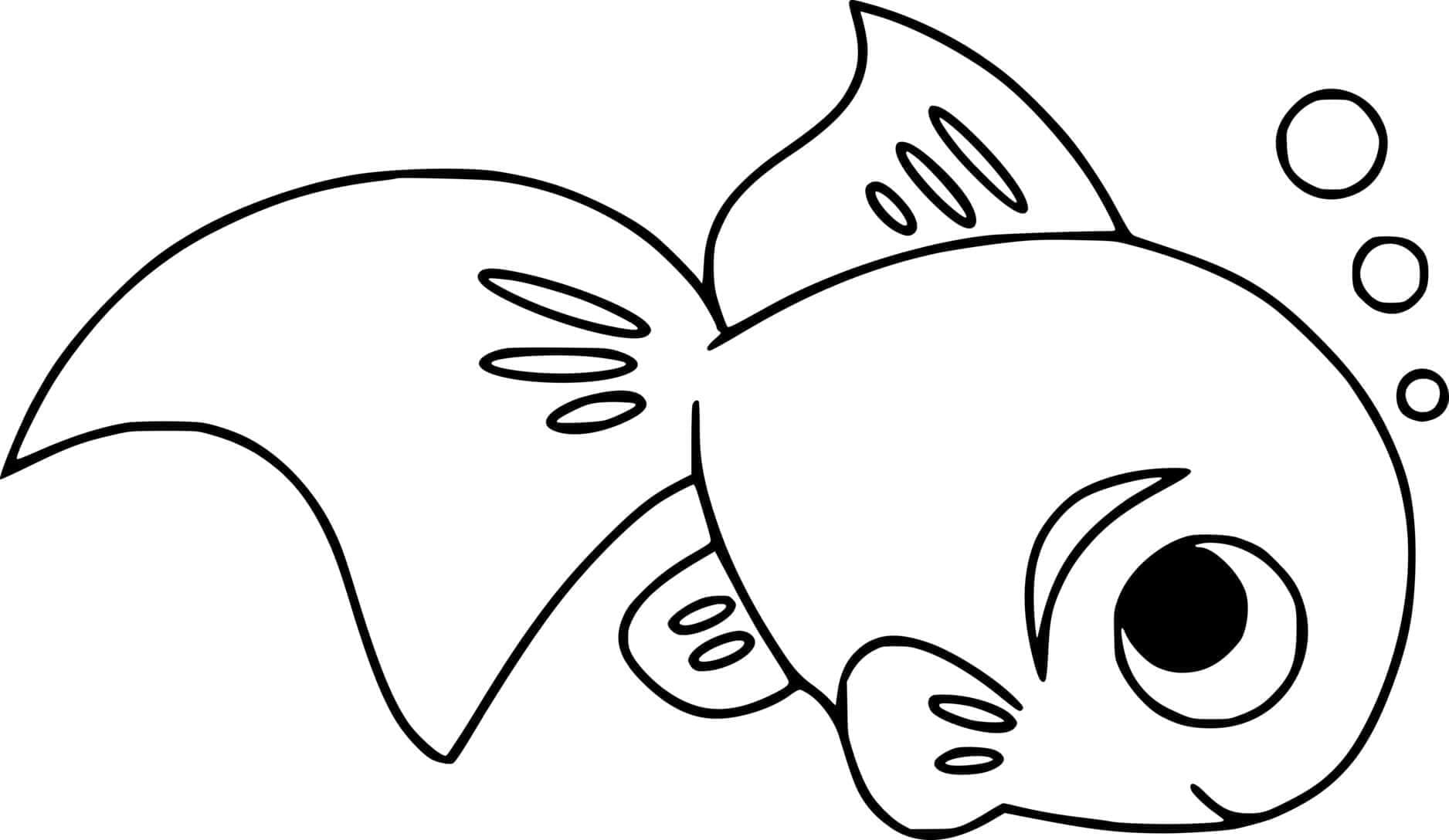 Dibujo gratuito Pez Dorado #208324 de la coleccion Animales para imprimir