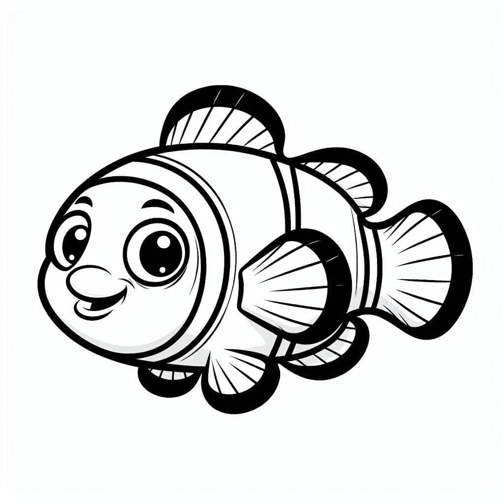 Dibujo gratuito Pez Payaso #218324 de la coleccion Animales para imprimir