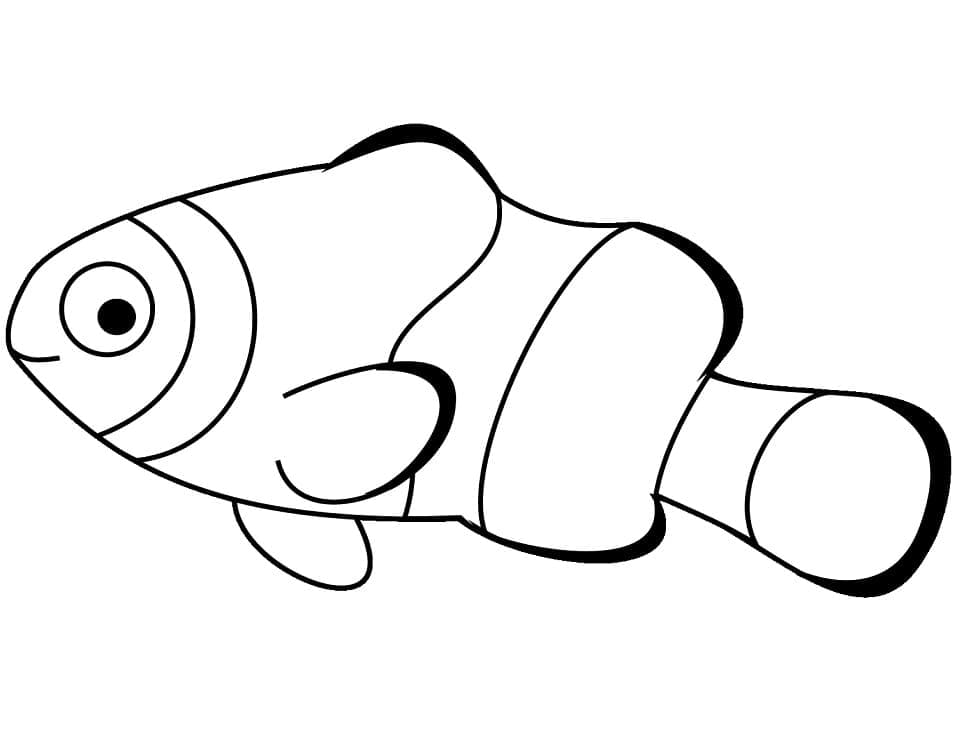 Dibujo gratuito Pez Payaso #218330 de la coleccion Animales para imprimir