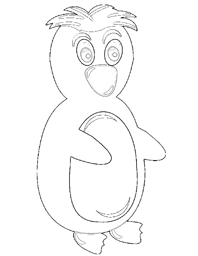 Dibujo para colorear: Pingüino (Animales) #16875 - Dibujos para Colorear e Imprimir Gratis